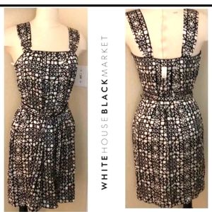 White House Black Market 100% Silk Dress Size 10
